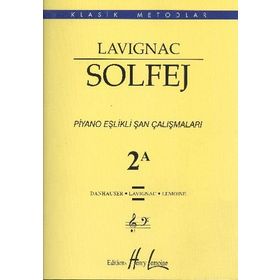 Lavignac Solfej Piyano Eşlikli Şan Çalışmaları 2A Porte Yayınları