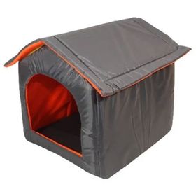 Lavista Dış Mekan Füme 50x55x52 cm Kedi ve Köpek Kulübesi