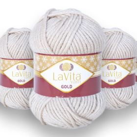 Lavita 0553 Yarn Gold 5 Adet El Örgü İpi