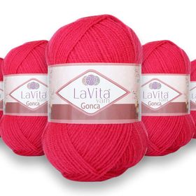 Lavita 4021 Yarn Gonca 5 Adet El Örgü İpi