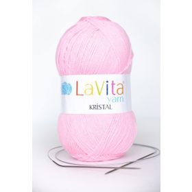 Lavita 4027 Açık Pembe Yarn Kristal El Örgü İpi