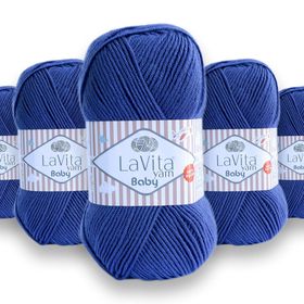 Lavita 5036 Yarn Baby Cotton Amigurumi 5 Adet El Örgü İpi