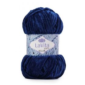 Lavita 5301 Yarn Velur Lacivert El Örgü İpi