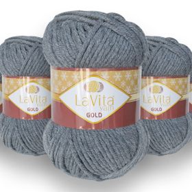 Lavita 6001 Yarn Gold 5 Adet El Örgü İpi
