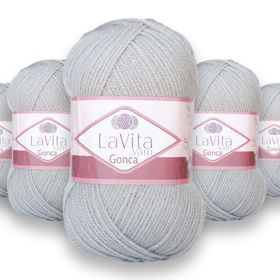 Lavita 6013 Yarn Gonca 5 Adet El Örgü İpi
