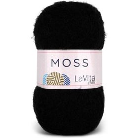 Lavita 9500 Siyah Moss 100 gr El Örgü Ipi
