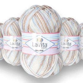Lavita BY02 Taka Yarn Baby Batik 5 Adet El Örgü İpi