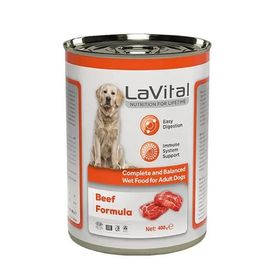 Lavital Biftekli 400 gr Yetişkin Ezme Köpek Konservesi