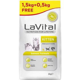 Lavital Kitten 1.5 kg+500 gr Hediye Somonlu Yavru Kedi Maması