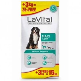 Lavital Maxi Adult Somonlu 12 + 3 kg Köpek Maması