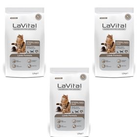 Lavital Premium Kuzulu 3x1.5 kg Kısır Kedi Maması