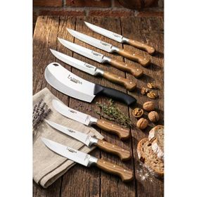 Lazbisa MFP-001 Hand Craft Pro Serisi Mutfak 8 Parça Et Ekmek Sebze Salata Börek Bıçağı