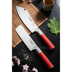 Lazbisa MFT-002 Red Craft Serisi Mutfak Et Ekmek Şef Sebze Börek Bıçak Set