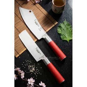 Lazbisa MFT-002 Red Craft Serisi Mutfak Et Ekmek Şef Sebze Börek Bıçak Set