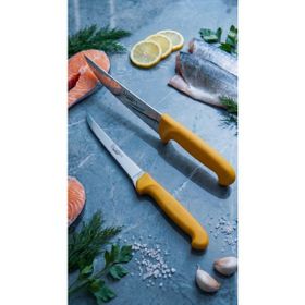 Lazbisa MFT-020 Gold Serisi Mutfak Fileto Steak Et Balık Tavuk Kesme Fileto 2'li Bıçak Set