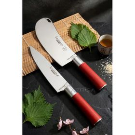 Lazbisa MFT-258 Red Craft Serisi Mutfak Et Ekmek Şef Sebze Börek Bıçak Set