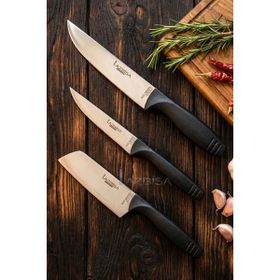 Lazbisa MFT-4527 Eco Serisi Mutfak Et Ekmek Sebze Pizza Salata Şef 3'lü Bıçak Set