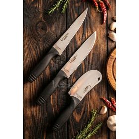 Lazbisa MFT-4536 Eco Serisi Mutfak Et Ekmek Sebze Pizza Salata Pide Şef 3'lü Bıçak Set