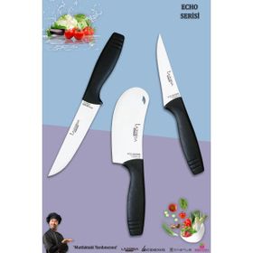 Lazbisa MFT-4536 Eco Serisi Mutfak Et Ekmek Sebze Pizza Salata Pide Şef 3'lü Bıçak Set