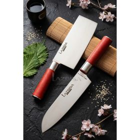 Lazbisa MFT-472 Red Craft Serisi Mutfak Şef Et Ekmek Sebze Bıçak Set