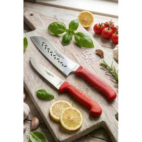 Lazbisa MFT-8654 Gold Serisi Mutfak Et Ekmek Sebze Kıyma Salata Şef 2'li Bıçak Set