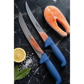 Lazbisa MFT-896 Blue Serisi Mutfak Et Balık Tavuk 2'li Açma Bıçak Set
