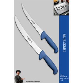 Lazbisa MFT-896 Blue Serisi Mutfak Et Balık Tavuk 2'li Açma Bıçak Set