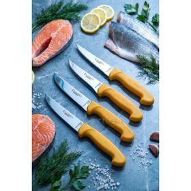 Lazbisa MTF-007 Gold Serisi Gümüş Mutfak Et Ekmek Sebze 4'lü Bıçak Set