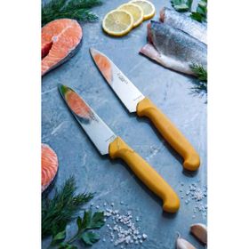 Lazbisa MTF-010 Gold Serisi Mutfak Et Ekmek Sebze 2'li Bıçak Set