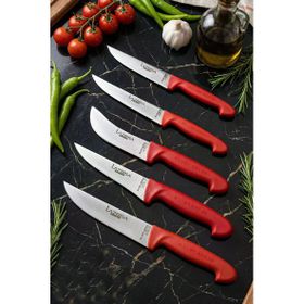 Lazbisa MTF-016 Silver Serisi Mutfak Et Ekmek Sebze Meyve 5'li Bıçak Set