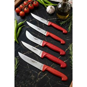Lazbisa MTF-016 Silver Serisi Mutfak Et Ekmek Sebze Meyve 5'li Bıçak Set