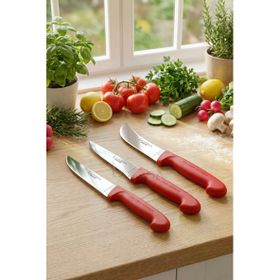 Lazbisa MTF-201 Silver Serisi Mutfak Et Ekmek Sebze 3'lü Bıçak Set