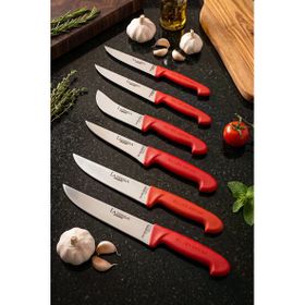 Lazbisa MTF-202 Silver Serisi Mutfak Et Ekmek Sebze 6'lı Bıçak Set