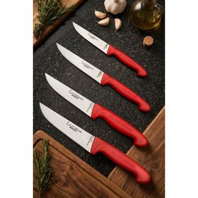 Lazbisa MTF-205 Silver Serisi Mutfak Et Ekmek Sebze 4'lü Bıçak Set