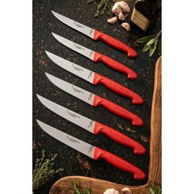 Lazbisa MTF-210 Silver Serisi Mutfak Et Ekmek Sebze Meyve 6'lı Bıçak Set