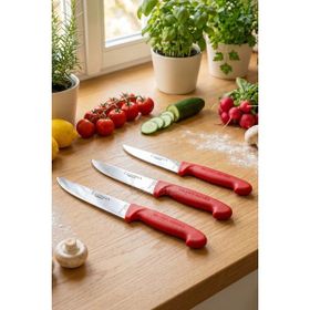 Lazbisa MTF-215 Silver Serisi Mutfak Et Ekmek Sebze Meyve 3'lü Bıçak Set