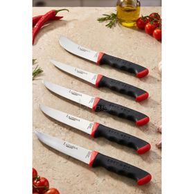 Lazbisa MTF-784 Soft Grip Mutfak Et Ekmek Sebze Bıçağı 5'li Bıçak Set