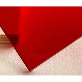 Lazeristan 10x25 cm 2.8 mm Kırmızı Transparan Akrilik Şeffaf Pleksi Levha Maket Malzemesi