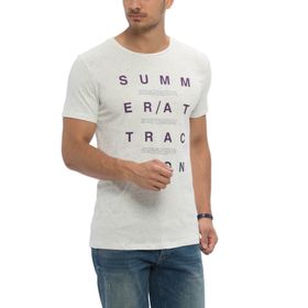LC Waikiki 7YC287Z8 Ekru Erkek T-Shirt
