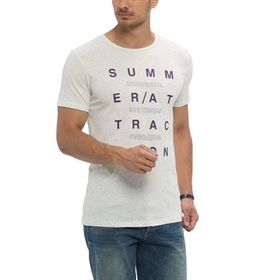 LC Waikiki 7YC287Z8 Ekru Erkek T-Shirt