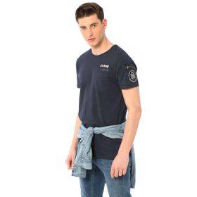 LC Waikiki 8S1187Z8 Erkek Koyu Lacivert T-Shirt