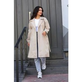 LC Waikiki 8S1710Z8 Lacivert Kadın Trençkot