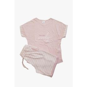 LC Waikiki 8SH398Z8 Soft Mavi Kadın Pijama Takımı