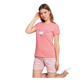LC Waikiki 8SH398Z8 Soft Mavi Kadın Pijama Takımı