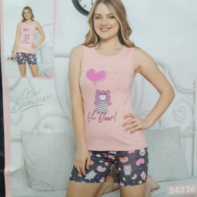 LC Waikiki 8SH398Z8 Soft Mavi Kadın Pijama Takımı