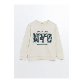 LC Waikiki 8W4007Z4 Erkek Çocuk Bisiklet Yaka Sweatshirt