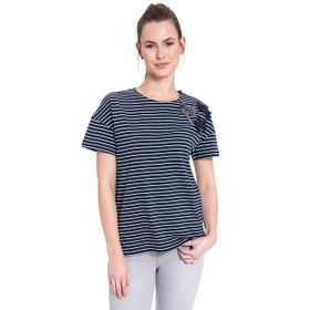 LC Waikiki 8WI976Z8 Siyah Bisiklet Yaka Kadın T-Shirt