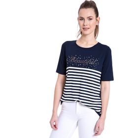 LC Waikiki 8WI976Z8 Siyah Bisiklet Yaka Kadın T-Shirt