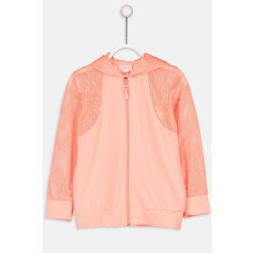 Lc Waikiki 9S7273Z4 Fermuarlı Kapüşonlu Kız Çocuk Sweatshirt