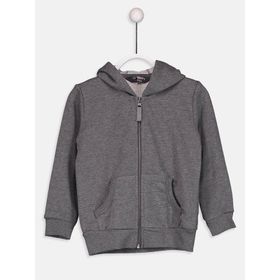 Lc Waikiki 9S7273Z4 Fermuarlı Kapüşonlu Kız Çocuk Sweatshirt